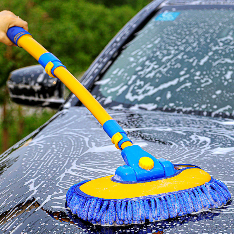 Car Cleaning Mop with Long Handle and Soft Bristles